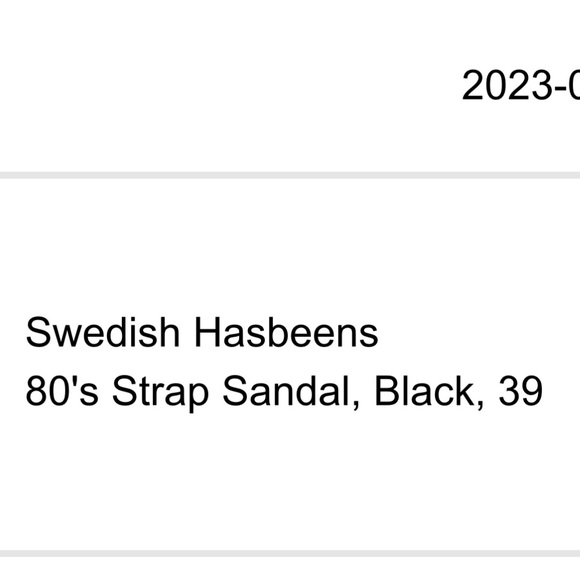 Swedish Hasbeens 80s strap sandals, size 39 - Picture 7 of 8